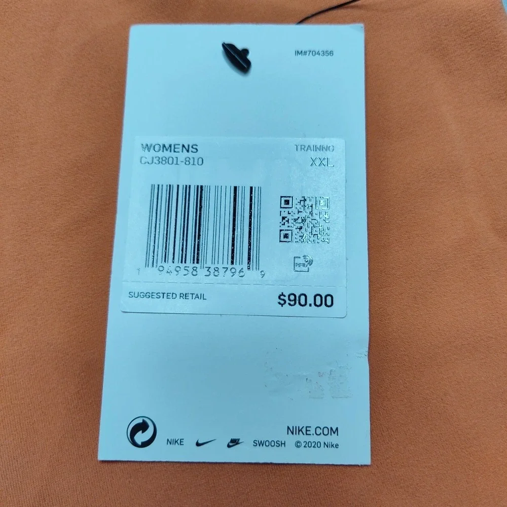 Nike Dri-FIT‎ Women 2XL Healing Orange Yoga Luxe High Rise 7/8 Tights NEW